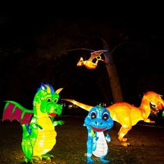 Lễ hội truyền thống khổng lồ của Trung Quốc Đèn lồng Công viên vườn thú Đèn lồng động vật